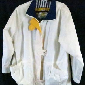Climate Control Jacket White Windbreaker Cotton